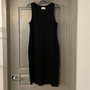 Black Universal Thread Ribbed Bodycon Dress XL